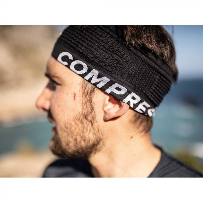 COMPRESSPORT Headband On/Off Mixte Black