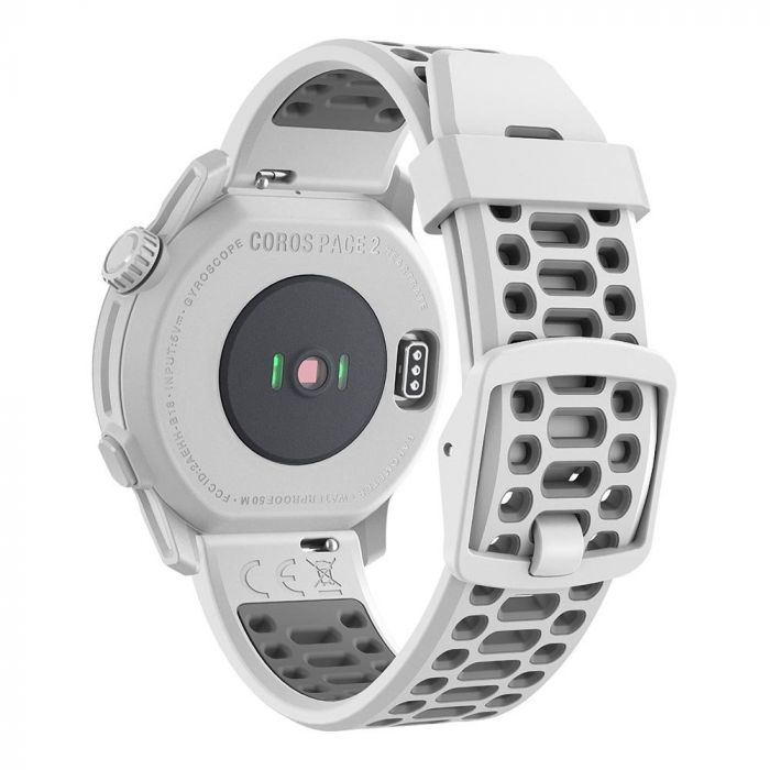 Montre de sport GPS Premium COROS PACE 2 avec bracelet Silicone White -  WPACE2-WHT