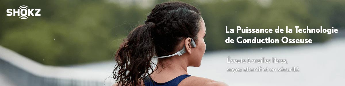 SHOKZ : les casques de sport à technologie de conduction osseuse sont chez Running Conseil Paris